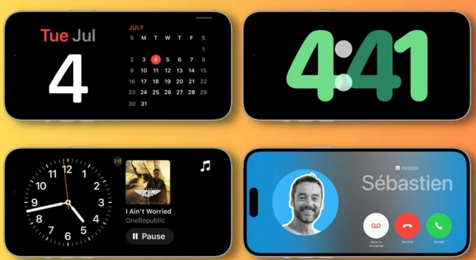 沙湾苹果手机维修分享iOS17横屏充电待机显示有什么好处 