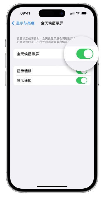 沙湾苹果14维修店分享如何自定义 iPhone 14 Pro 常亮显示屏 