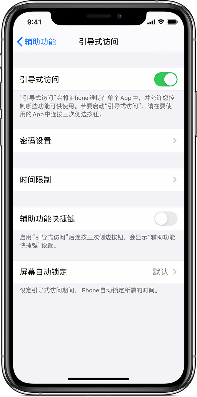 沙湾苹果手机维修分享如何在 iPhone 上退出引导式访问 